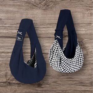 🔥CUBY Dog and Cat Sling Carrier Hands Free Reversible Pet Papoose Bag Soft NWT.